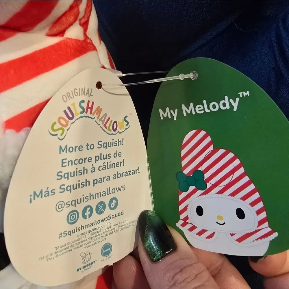 Squishmallows Hello Kitty & Friends Plaid My Melody 8